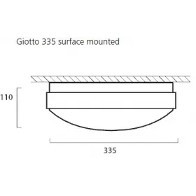 GIOTTO LED 335 SURFACE 4000K MW