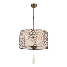 ERBA CHANDELIER 3XE27 ANTIQUE BRASS