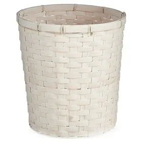 Buy ftom BrightLAB Planter White PVC Bamboo 25 x 24 x 25 cm