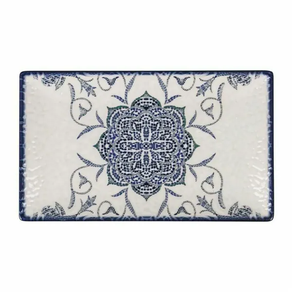 Buy ftom BrightLAB Serving Platter La Mediterránea Rosetta Porcelain Rectangular 25,3 x 15 x 1,8 cm