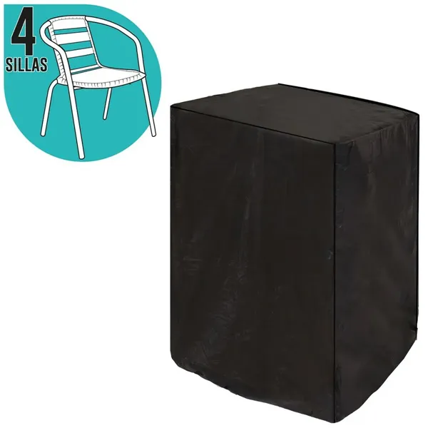 Buy ftom BrightLAB Chair Cover For chairs Black PVC 66 x 66 x 109 cm