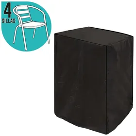 Buy ftom BrightLAB Chair Cover For chairs Black PVC 66 x 66 x 109 cm
