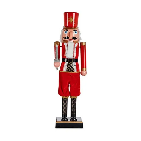 Decorative Figure Red Black Nutcracker 7