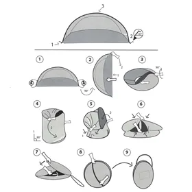 Pop up -teltta Springos PT004 200 x 120 CM