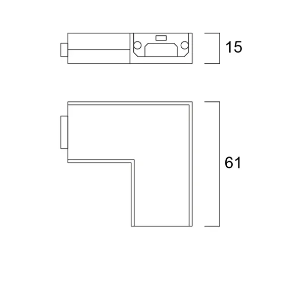 УГЛОВОЙ КОНВЕНИО ПЛОСКИЙ БЕЛЫЙ 12 В