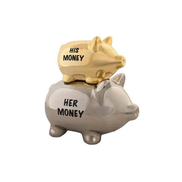 Money box DKD Home Decor Dolomite Children's Modern Pig 17 x 12 x 18