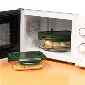 Buy ftom BrightLAB Hermetic Lunch Box Bidasoa Infinity Rectangular Green Yellow Glass 630 ml