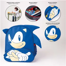 School Bag Sonic Blue 15,5 x 30 x 10 cm