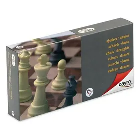 Chess and Checkers Board Cayro 453 Plastic Magnetic