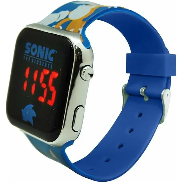 Digital clock Sonic Children's LED Screen Blue Ø 3