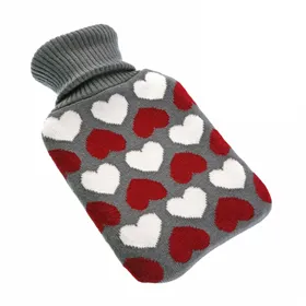 Hot Water Bottle Versa Hearts Rubber