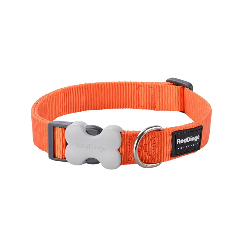 Dog collar Red Dingo Smooth Orange (2 x 31-47 cm)
