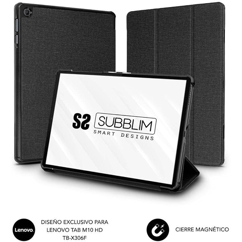 Tablet cover Subblim M10 HD TB-X306F Black 10,1"