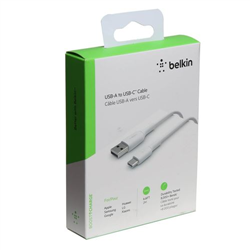 USB A to USB-C Cable Belkin CAB001BT2MWH White 2 m