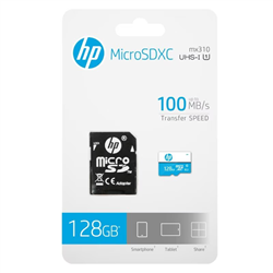 Micro SD Memory Card with Adaptor HP HFUD128-1U1BA