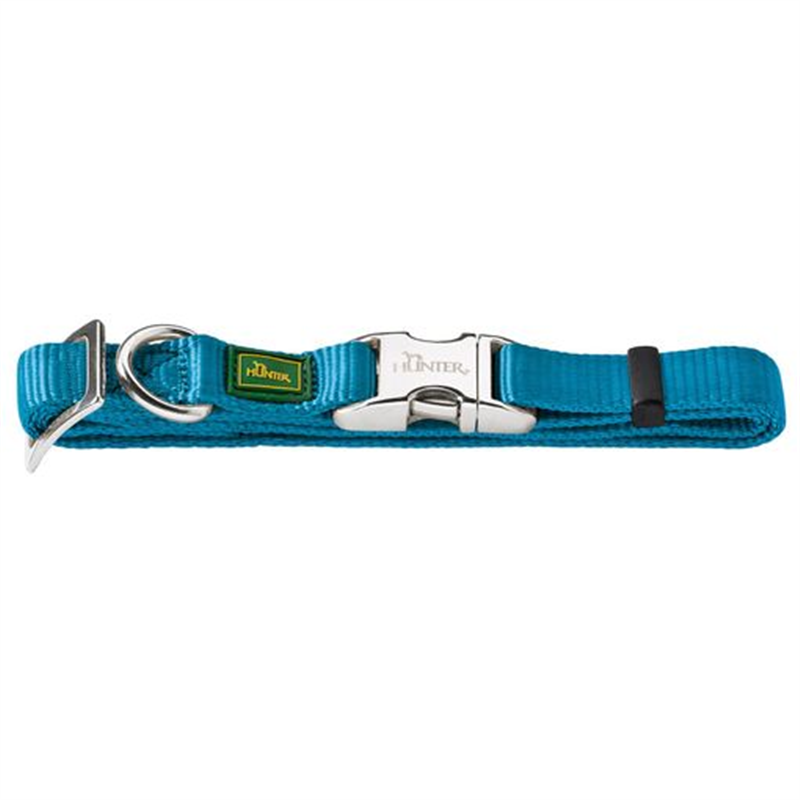 Dog collar Hunter Alu-Strong Turquoise 20 (30-45 cm)