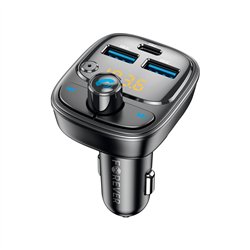 Forever FM raidītājs Bluetooth 2 x USB-A 1 x USB-C PD 30W TR-370 melns