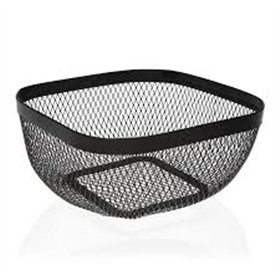 Fruit Bowl Metal Steel (26,5 x 12,5 x 26,5 cm)