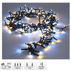 Wreath of LED Lights White (17 m)