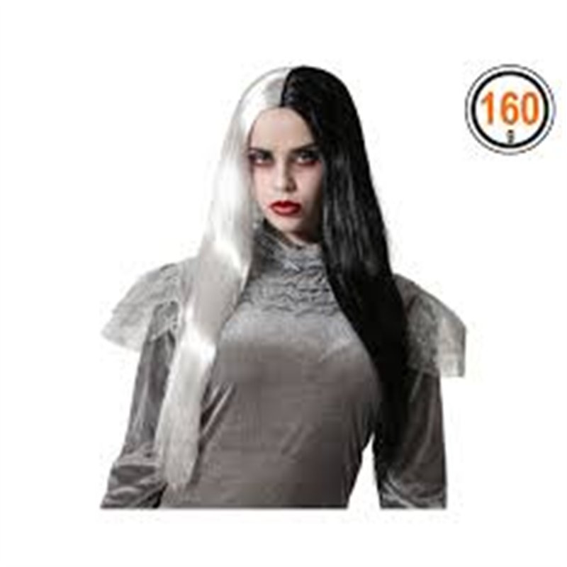 Halloween Wig Black White