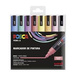 Cabin suitcase POSCA 182634810 Multicolour 8 Pieces