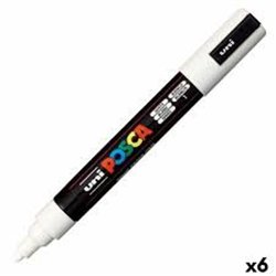 Felt-tip pens POSCA PC-5M White (6 Units)